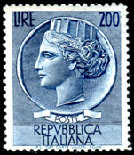 Italy 1954 200l fine unmounted mint.