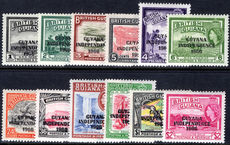 Guyana 1966-67 wmk 12 upright local overprint set unmounted mint.