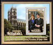 Aitutaki 1986 Royal Wedding souvenir sheet unmounted mint.