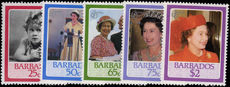 Barbados 1986 60th Birthday of Queen Elizabeth unmounted mint.