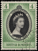 British Honduras 1953 Coronation fine used.