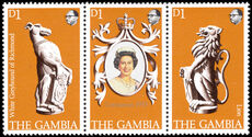 Gambia 1978 Coronation Anniversary strip unmounted mint.