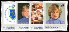 Gambia 1982 21st Birthday of Princess of Wales unmounted mint.