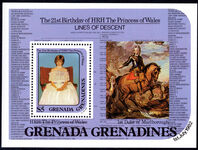 Grenada Grenadines 1982 21st Birthday of Princess of Wales souvenir sheet unmounted mint.