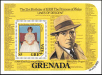 Grenada 1982 21st Birthday of Princess of Wales souvenir sheet unmounted mint.