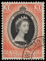 Kenya Uganda & Tanganyika 1953 Coronation fine used.