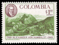 Colombia 1969 Alexander von Humboldt unmounted mint.