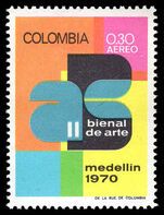 Colombia 1970 Second Fine Arts Biennial unmounted mint.