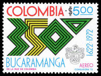 Colombia 1972 Anniversary of Bucaramanga unmounted mint.