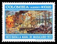 Colombia 1973 Naval Battle of Maracaibo unmounted mint.