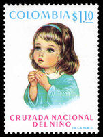 Colombia 1973 Child Welfare Campaign unmounted mint.