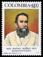 Colombia 1975 President Rafael Nunez unmounted mint.