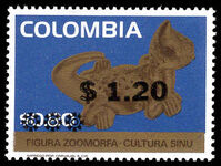 Colombia 1976 Provisional unmounted mint.