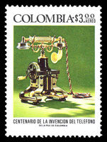 Colombia 1976 Telephone Centenary unmounted mint.