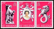 St Helena 1978 25th Anniv of Coronation strip unmounted mint.