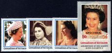 St Vincent Grenadines 1986 60th Birthday of Queen Elizabeth II SPECIMEN unmounted mint.