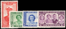 Swaziland 1947 Royal Visit lightly mounted mint.