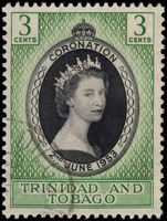 Trinidad & Tobago 1953 Coronation fine used.