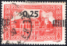 Algeria 1938 25c provisional fine used.