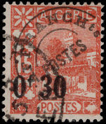 Algeria 1944 30c on 15c chestnut fine used.