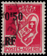 Algeria 1946 50c provisional fine used.