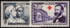 Algeria 1954 Red Cross Fund lightly mounted mint.