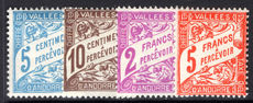 French Andorra 1937-41 Postage Due set lightly mounted mint.