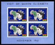 Ghana 1961 Royal Visit souvenir sheet unmounted mint.