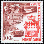 Monaco 1956 Monte Carlo Rally fine lightly mounted mint.