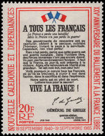 New Caledonia 1965 Free French fine lightly mounted mint.