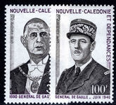 New Caledonia 1971 General de Gaulle fine lightly mounted mint.