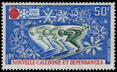 New Caledonia 1972 Winter Olympics fine lightly mounted mint.