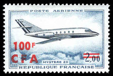 Reunion 1961-67 100f Mystere lightly mounted mint.