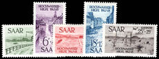 Saar 1948 Flood Disaster regular set lightly mounted mint.