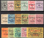 Wallis and Futuna 1920 set lightly mounted mint.