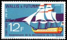Wallis and Futuna 1967 Discovery lightly mounted mint.