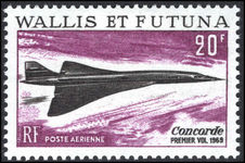 Wallis and Futuna 1969 Concorde lightly mounted mint.