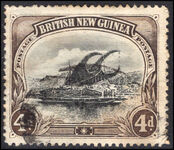 British New Guinea 1901-05 4d black and sepia horizontal wmk fine used.