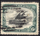 British New Guinea 1901-05 6d black and myrtle-green horizontal wmk fine used.