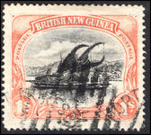 British New Guinea 1901-05 1s black and orange horizontal wmk fine used.