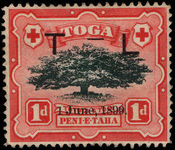 Tonga 1899 Royal Wedding 3mm hyphen wmk sideways unused without gum.