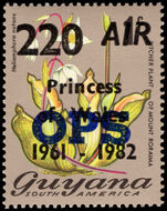 Guyana 1982 220c on 1c optd OPS unmounted mint.