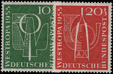 West Germany 1955 Stamp Exhibition unmounted mint.