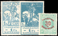 Belgium 1926 Flood Relief mounted mint.