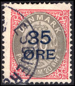 Denmark 1912 35  on 20  grey and carmine fine used. 