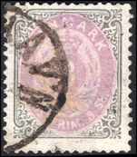 Denmark 1870-74 3sk pale reddish-purple and grey fine used.