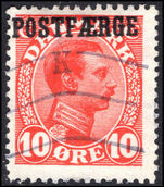 Denmark 1919-41 10ø  scarlet parcel post fine used.