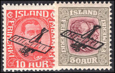 Iceland 1928-29 air set lightly mounted mint.