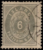 Iceland 1876-95 6a greenish-grey fine used