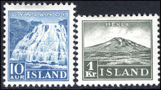 Iceland 1935 pair fine lightly mounted mint.